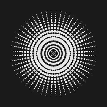 Abstract dot shape, vector design element Stock Illustration