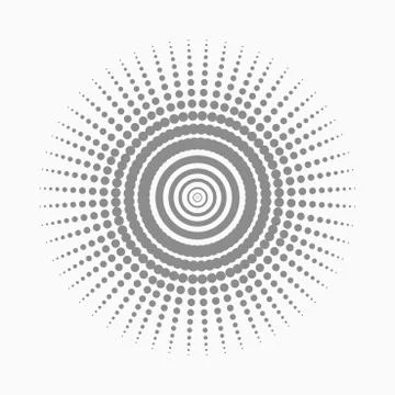 Abstract dot shape, vector design element Stock Illustration