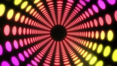 Abstract Dot Tunnel with Light Ray Animated Background Stock Footage 346742540