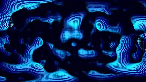 Abstract dot wave background. cyan color dot wave line background animation. Stock Footage 293485048