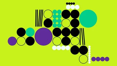 Abstract dots and circles background Stock Illustration