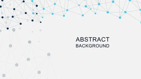 Abstract dots and lines connection. Stock Illustration