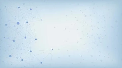 Abstract dots and lines connection molecular structure for genetic engineering Stock Illustration