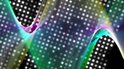 Abstract dots with colorful animation - Motion video background loop HD Stock Footage