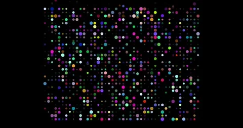 Abstract Dots Constructing the Colorado State Map Outline Stock Footage 320742122