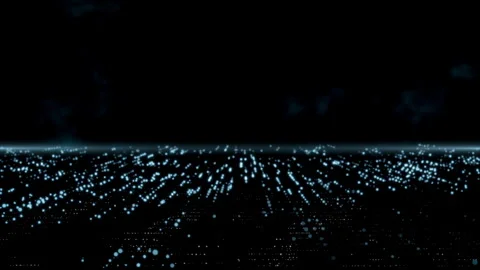 Abstract Dots Field Video stock 243896821