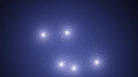 Abstract dots flow motion with lights loop background Stock Footage 324527024