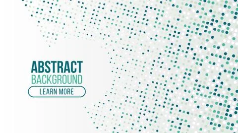 Abstract dots halftone background gradient design with geometric composition. Stock Illustration