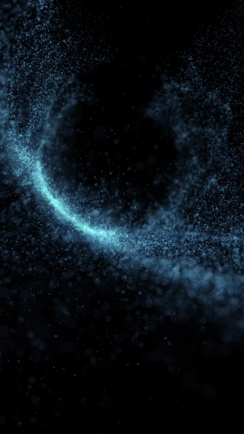 Abstract dots loop motion on black vertical background Stock Footage 345523160