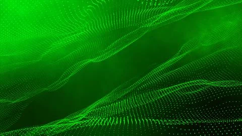 Abstract dots particles flowing wave pattern halftone gradient curve shape .. 스톡 일러스트