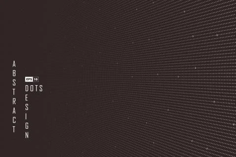 Abstract dots pattern on brown background. illustration vector eps10 Stock Illustration