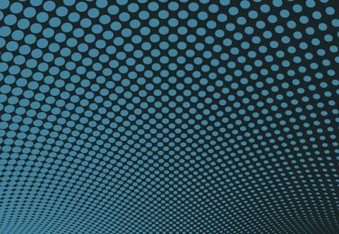 Abstract dots pattern design of technology halftone artwork background. Illustrazione stock