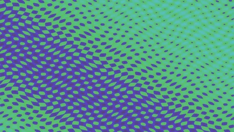 Abstract dots pattern moves diagonally across light blue background Stock Footage 328915269