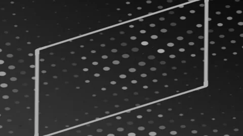 Abstract Dots Pattern Moving in Soft Monochrome Grid Vídeos de archivo 330120844