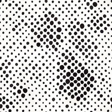 Abstract dots seamless pattern. Summer black and white monochrome backgroun.. Stock Illustration