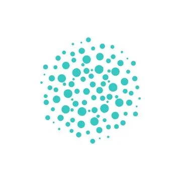 Abstract Dots Spread Logo Template Illustration Design. Vector EPS 10. Stock Illustration