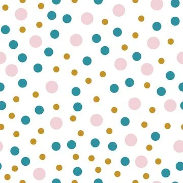 Abstract dots vector seamless pattern 스톡 일러스트
