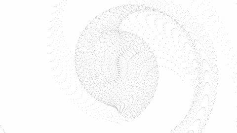 Abstract dots wave motion background. digital data tech background Stock Footage 156641876