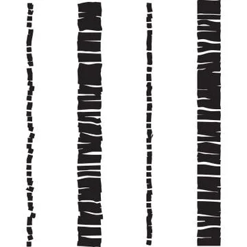 Abstract dotted and dashed seamless pattern Stock Illustration