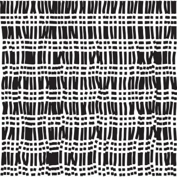 Abstract dotted and dashed seamless pattern イラスト素材