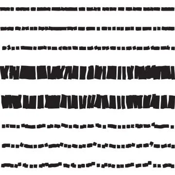 Abstract dotted and dashed seamless pattern Stock Illustration