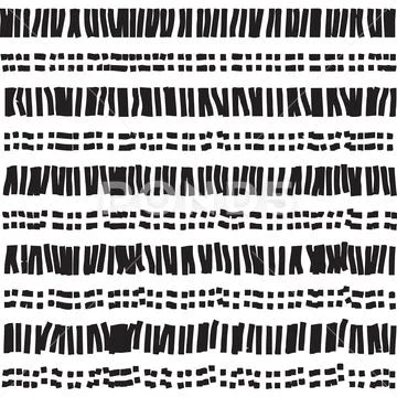Abstract dotted and dashed seamless pattern イラスト素材