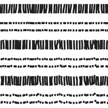 Abstract dotted and dashed seamless pattern 스톡 일러스트