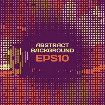 Abstract dotted background of multicolored spots with space for Stock Illustration