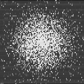 Abstract dotted black and white background. Halftone distressed pattern. Grun Illustrazione stock