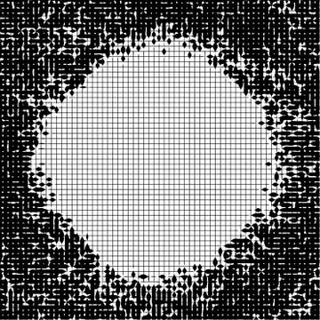 Abstract dotted black and white background. Halftone distressed pattern. Grun イラスト素材