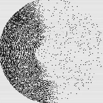 Abstract dotted black and white background. Halftone distressed pattern. Grun イラスト素材