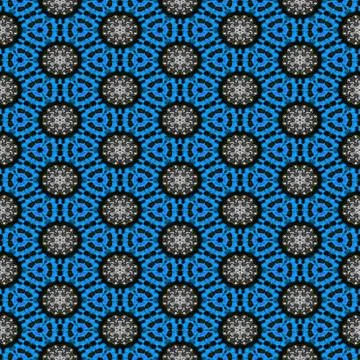 Abstract dotted blue texture or background with snowflakes made seamless Stock Illustration