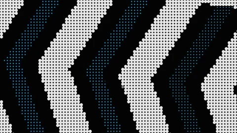 Abstract Dotted Chevron Motion Loop Video stock 338340740