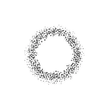 Abstract dotted circle Stock Illustration