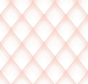 Abstract dotted diamond pattern. Geometric diagonal ornament Illustrazione stock