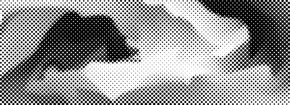 Abstract dotted distorted halftone texture. Pixelated smoke or liquid wavy flow Stock Illustration