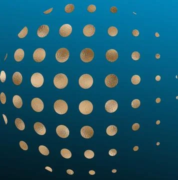 Abstract dotted globe Stock Illustration