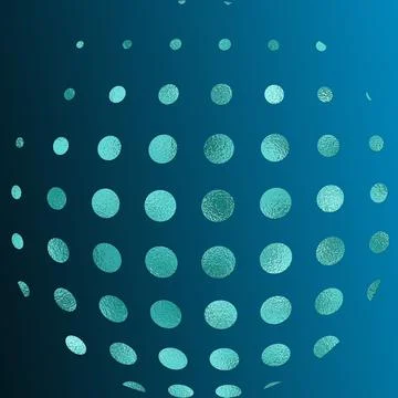 Abstract dotted globe Stock Illustration