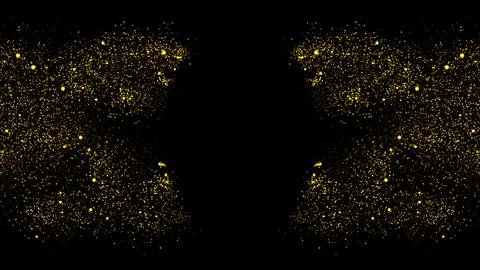 Abstract dotted glowing with wave lines on dark background. Stock Illustration
