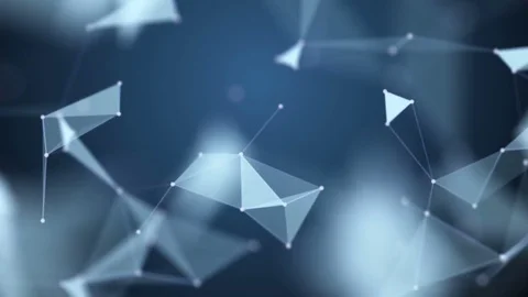 The abstract dotted grid. Loop animation. Slow motion Stock Footage 73329530