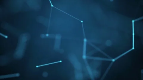 The abstract dotted grid. Loop animation. Slow motion Stock Footage 73330309