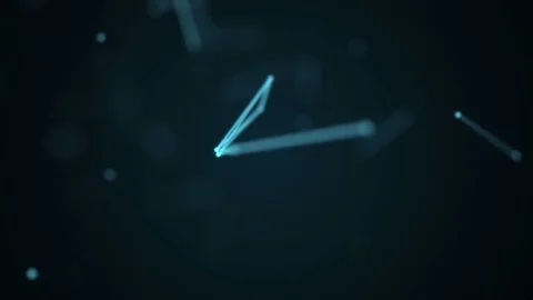 The abstract dotted grid. Loop animation. Slow motion Stock Footage 73331755