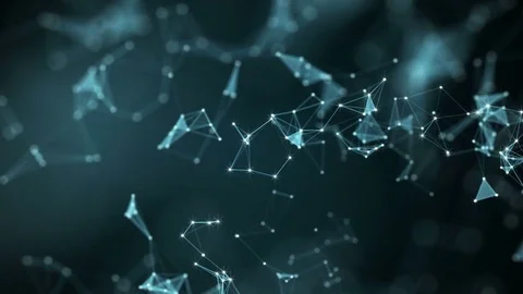 The abstract dotted grid. Loop animation. Slow motion Video stock 74234863