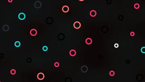 Abstract Dotted Light Rings Moving Across Dim Background 動画素材 328589266