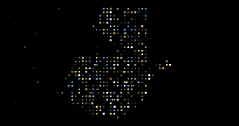 Abstract Dotted Map Animation of Guatemala Republic Vídeos de archivo 320102592