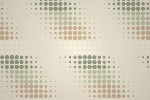 Abstract dotted pattern with circles in beige and green Stock Photos