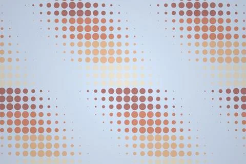 Abstract dotted pattern with colorful circles on white background Stockfoto's