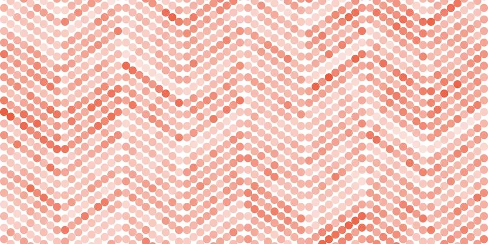 Abstract dotted pattern with colorful small circles forming slanted wavy li.. Stock Illustration