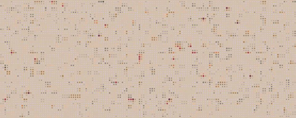 Abstract dotted pattern. Digital modern mosaic. Pastel colours. Stock Illustration