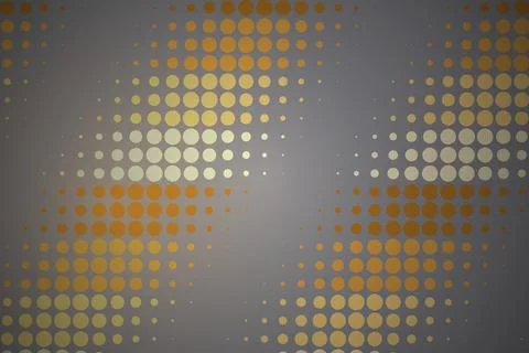 Abstract dotted pattern with gray and gold colors Stock Photos